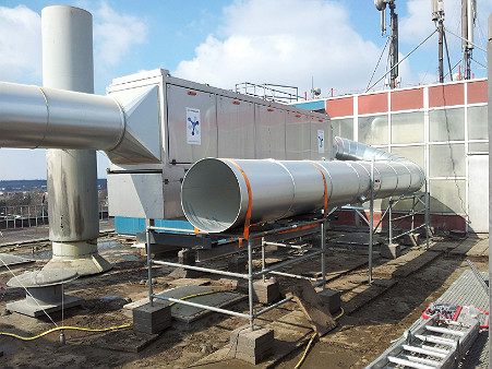 Stofbestrijding met positieve ionisatie